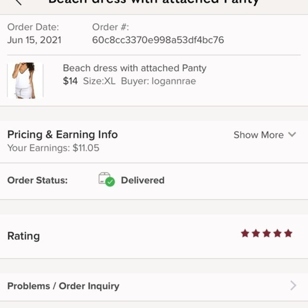 Beach dress with attached Panty - Picture 8 of 10